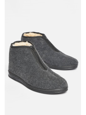 Бурки чоловічі на хутрі  темно-сірого кольору 77 189376C Бурки чоловічі на хутрі  темно-сірого кольору 77 189376C