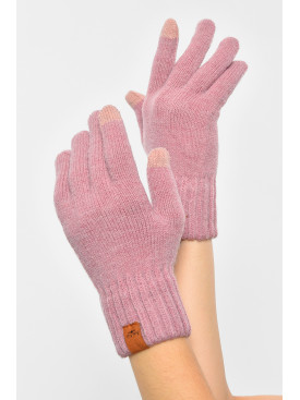 Рукавички жіночі сенсорні рожевого кольору утеплені 7028 189507C Рукавички жіночі сенсорні рожевого кольору утеплені 7028 189507C