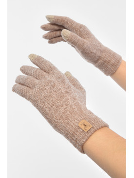 Рукавички жіночі сенсорні кольору мокко утеплені 7023 189515C