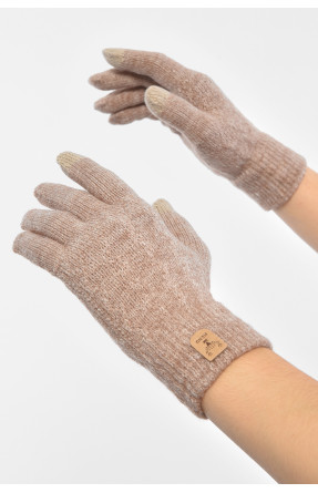 Рукавички жіночі сенсорні кольору мокко утеплені 7023 189515C