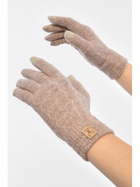 Рукавички жіночі сенсорні кольору мокко утеплені 7023 189515C