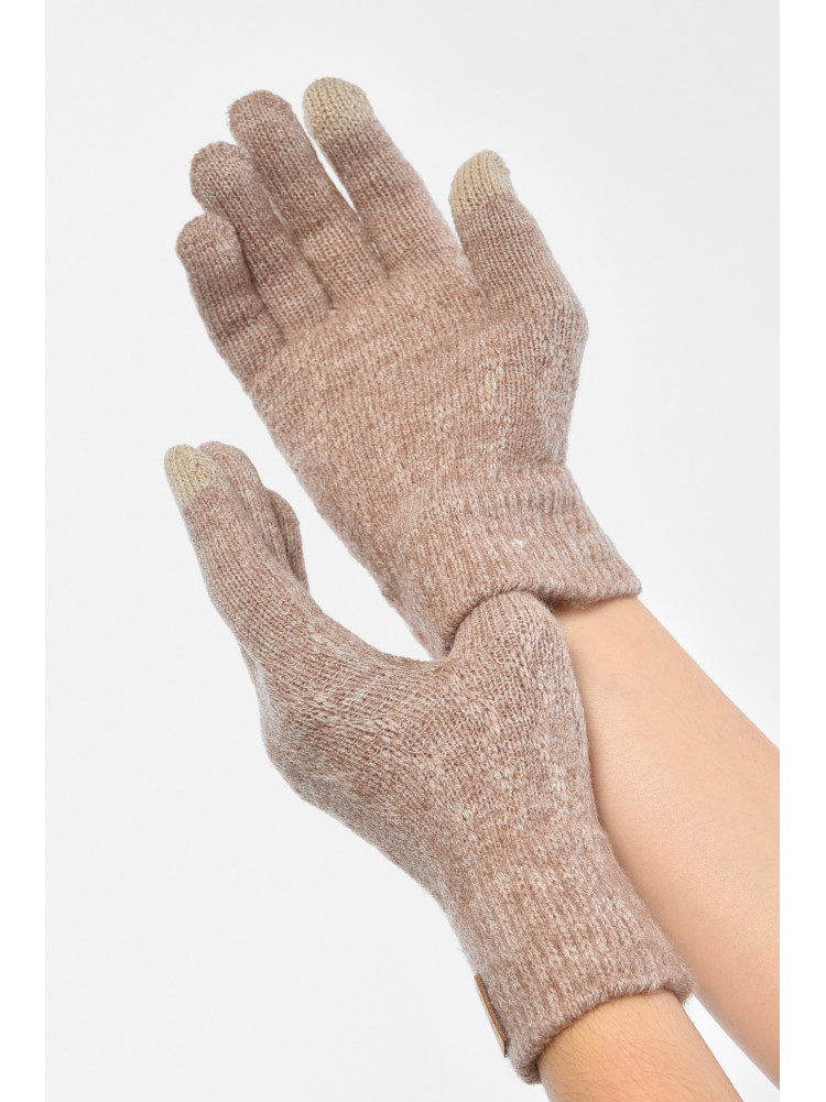 Рукавички жіночі сенсорні кольору мокко утеплені 7023 189515C