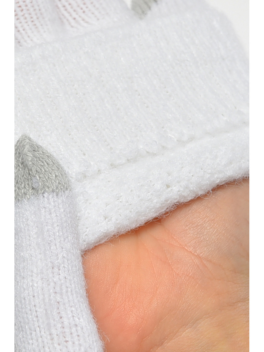 Рукавички жіночі сенсорні білого кольору утеплені 7023 189517C