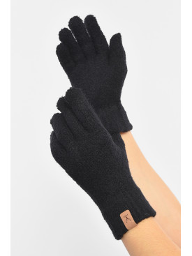 Перчатки женские черного цвета утепленные 3827 189536C