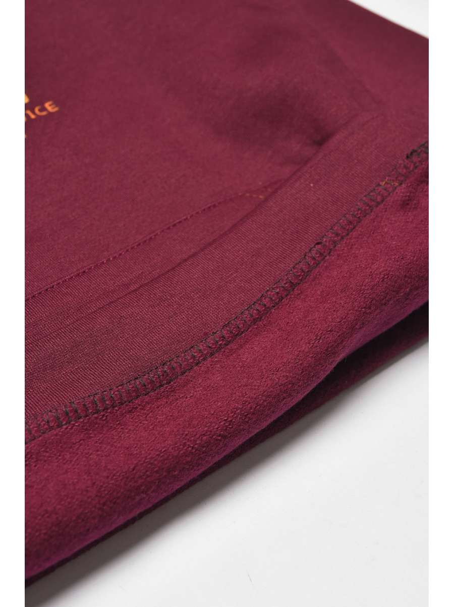 Худи детское темно-бордового цвета с капюшоном 211 189627C