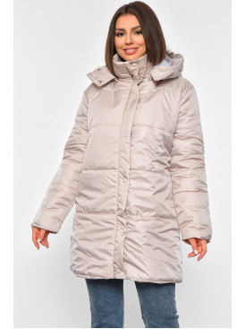 Куртка женская демисезонная светло-бежевого цвета 8859 190235C