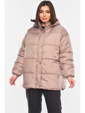 Куртка женская цвета мокко 300 190568C Куртка женская цвета мокко 300 190568C