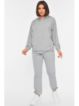 Спортивний костюм жіночий сірого кольору 8855 190891C Спортивний костюм жіночий сірого кольору 8855 190891C