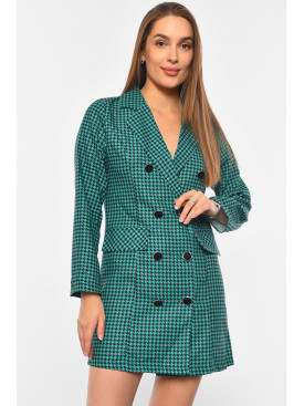Платье-пиджак женское зеленого цвета 5290 191021C Платье-пиджак женское зеленого цвета 5290 191021C