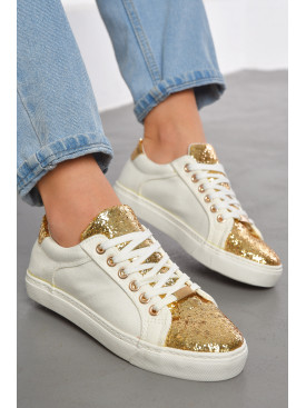 Кеды женские белого цвета на шнуровке текстиль 1800654 191867C Кеды женские белого цвета на шнуровке текстиль 1800654 191867C