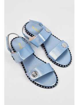 Босоножки женские голубого цвета 1960518 192761C