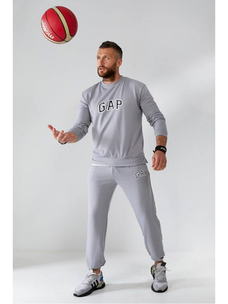 Спортивный костюм мужской серого цвета 7496 192780C