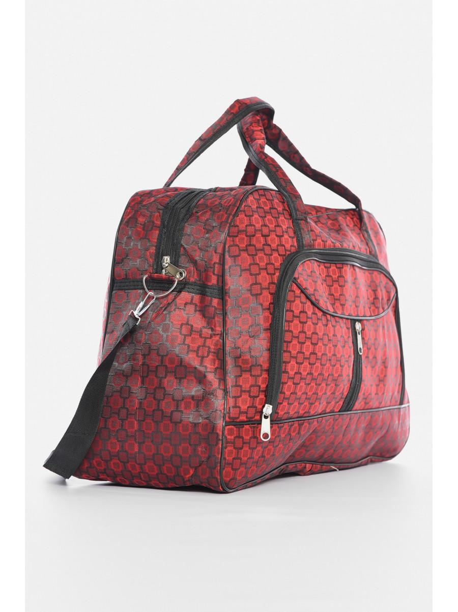 Сумка дорожная унисекс бордового цвета 192809C