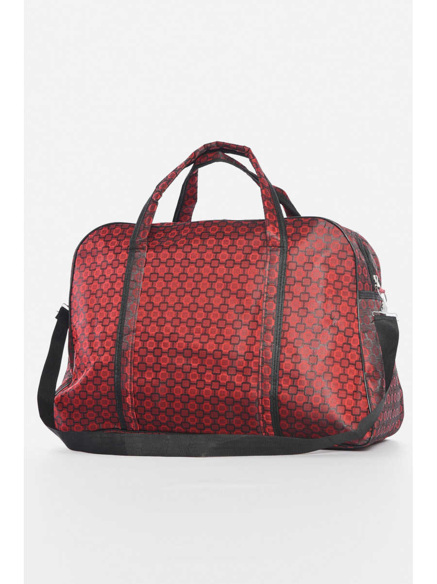 Сумка дорожная унисекс бордового цвета 192809C