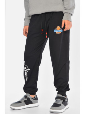 Спортивные штаны детские для мальчика черного цвета А451-3 192927C