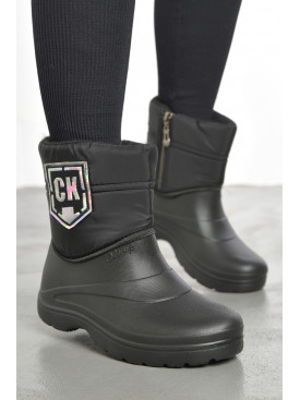 Дутики женские на меху черного цвета 423 193170C