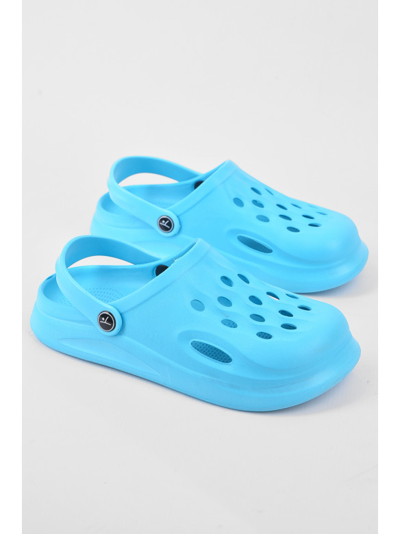 Кроксы женские бирюзового цвета 201 193325C