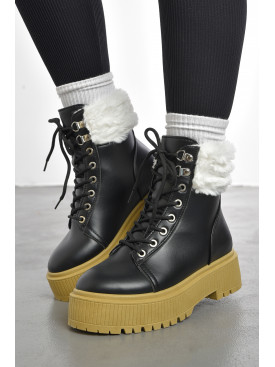 Черевики жіночі демісезонні чорного кольору 912-1 193347C