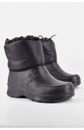 Дутики чоловічі піна на овчині чорного кольору МДТ-01 193998C