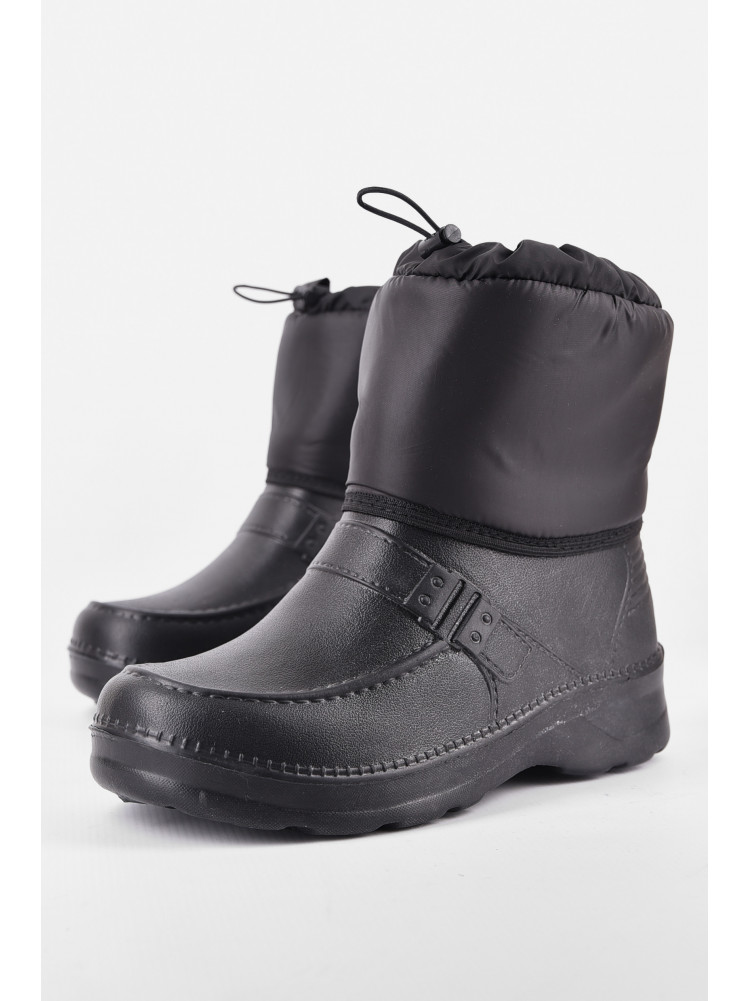 Дутики чоловічі піна на овчині чорного кольору МДТ-01 193998C