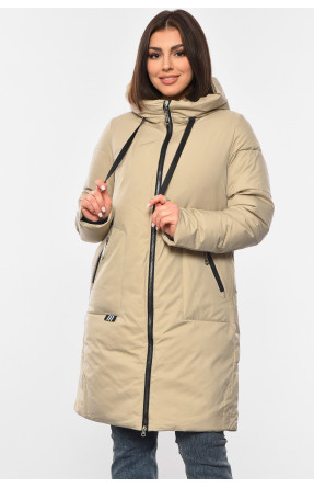 Куртка жіноча зимова бежевого кольору 2307 194048C Куртка жіноча зимова бежевого кольору 2307 194048C