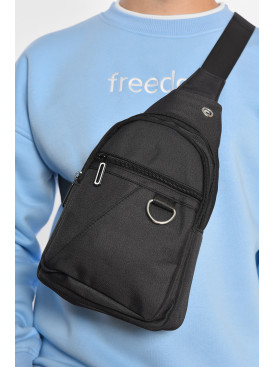 Сумка мужская через плечо текстиль темно-серого цвета 8017 194101C