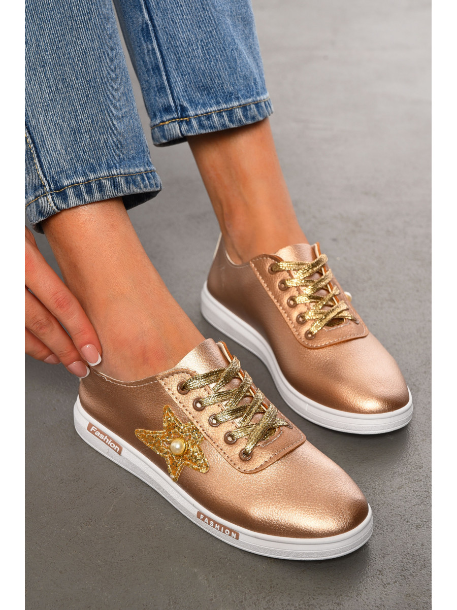 Мокасины женские бронзового цвета 1956309 194326C