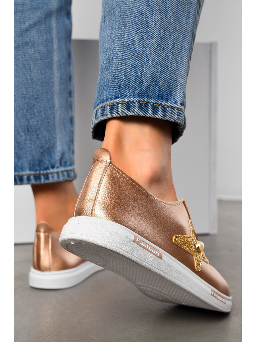 Мокасины женские бронзового цвета 1956309 194326C