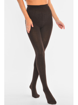 Колготки жіночі утеплені коричневого кольору F130 194771C Колготки жіночі утеплені коричневого кольору F130 194771C