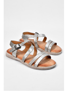 Босоножки женские серебристого цвета 21-69370 194844C Босоножки женские серебристого цвета 21-69370 194844C