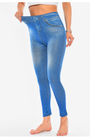 Джегінси жіночі на флісі синього кольору Slim`n Lift Caresse Jeans 194944C