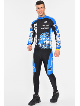 Велокостюм мужской черного цвета 195638C