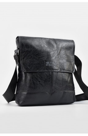 Сумка мужская через плечо из экокожи  черного цвета 2707-2 195750C