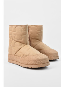 Уггі дитячі для дівчинки бежевого кольору на хутрі 40330-3 195937C Уггі дитячі для дівчинки бежевого кольору на хутрі 40330-3 195937C