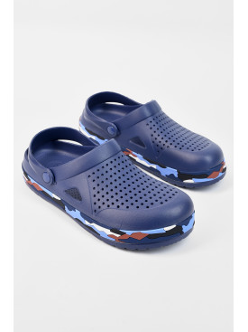 Кроксы мужские темно-синего цвета 521 196199C Кроксы мужские темно-синего цвета 521 196199C