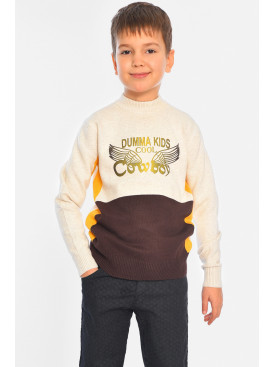 Светр дитячий для хлопчика молочного кольору 1303 196333C Светр дитячий для хлопчика молочного кольору 1303 196333C