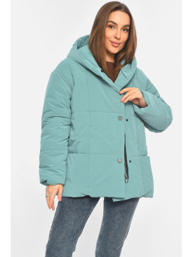 Куртка жіноча демісезонна зеленого кольору 268 196464C