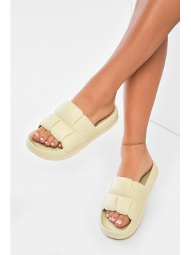 Шлепанцы пена женские светло-бежевого цвета С-95 196727C Шлепанцы пена женские светло-бежевого цвета С-95 196727C
