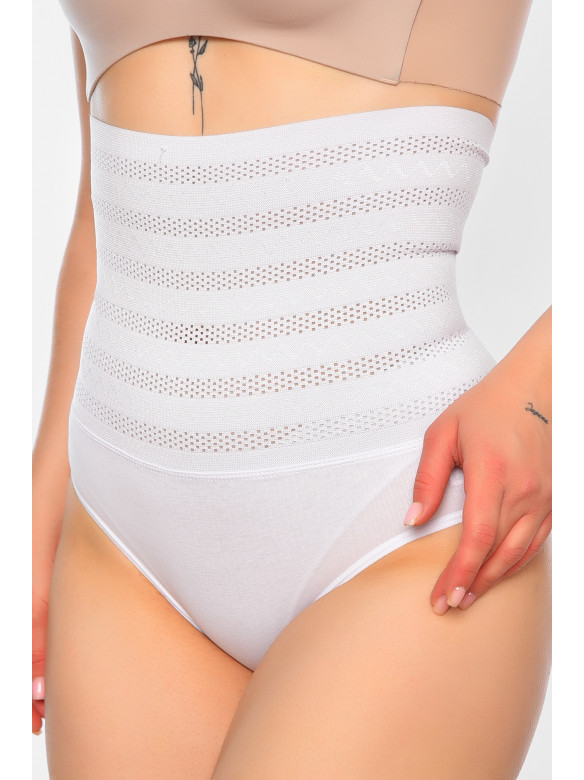 Труси з утяжкою жіночі напівбатальні білого кольору 6649 197058C