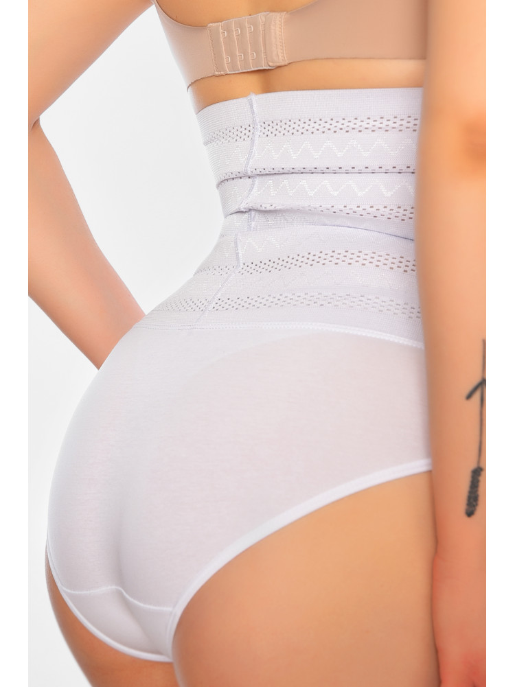 Труси з утяжкою жіночі напівбатальні білого кольору 6649 197058C