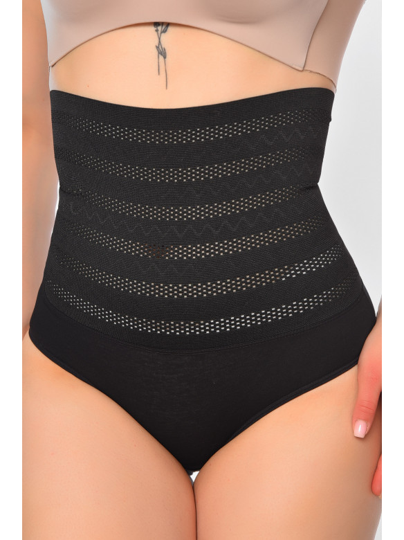 Труси з утяжкою жіночі напівбатальні чорного кольору 6649 197059C