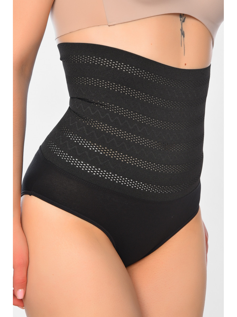 Труси з утяжкою жіночі напівбатальні чорного кольору 6649 197059C