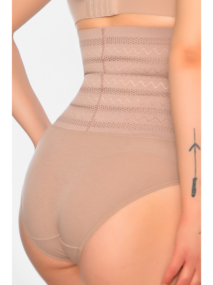 Труси з утяжкою жіночі напівбатальні пудрового кольору 6649 197060C