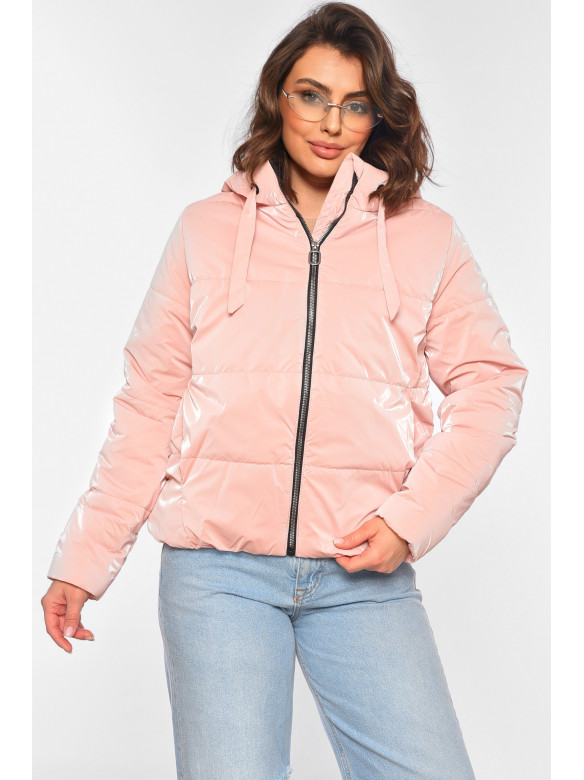 Куртка жіноча демісезонна рожевого кольору 286 197090C