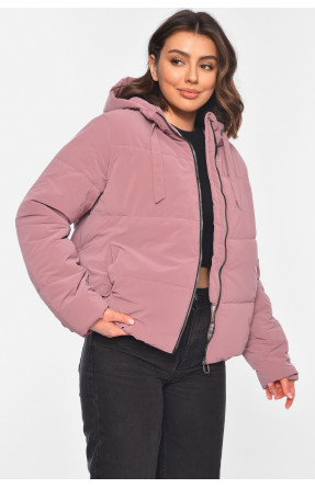 Куртка женская демисезонная темно-розового цвета 286 197203C