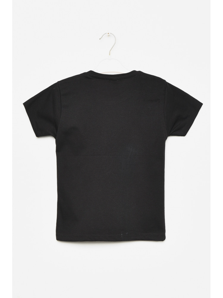 Футболка детская для мальчика чёрного цвета 197363C