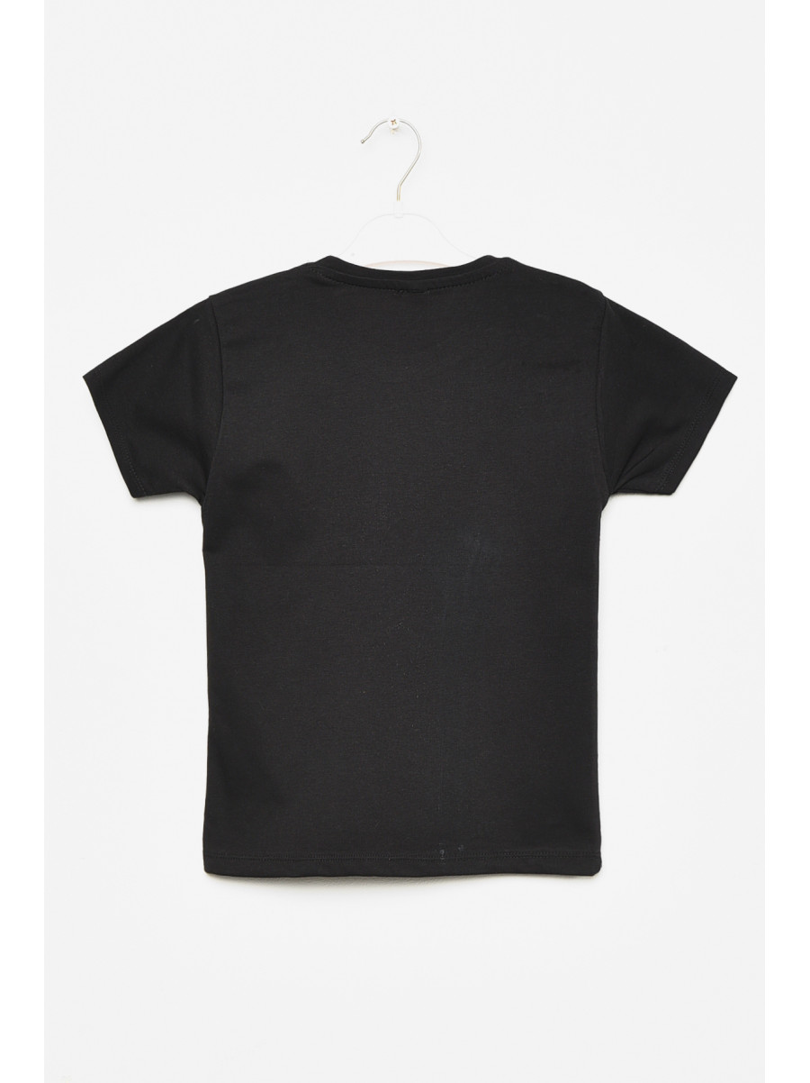 Футболка детская для мальчика чёрного цвета 197363C