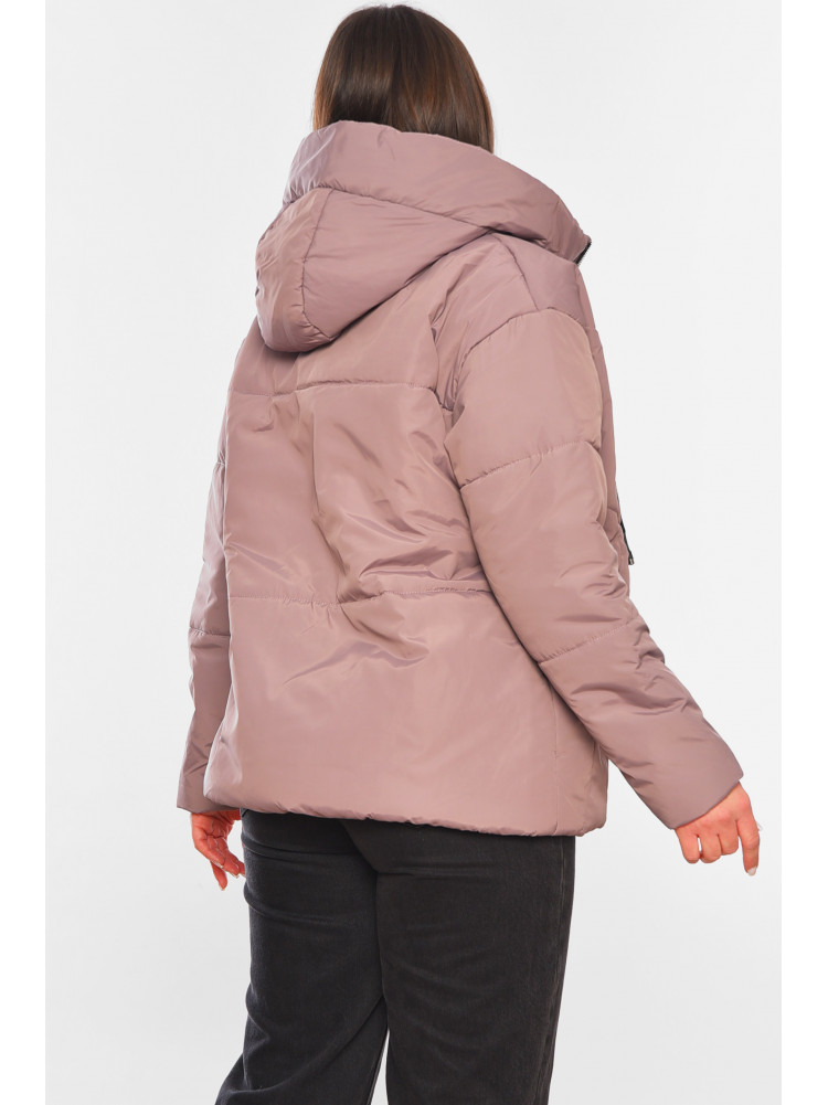 Куртка жіноча демісезонна темно-бузкового кольору 207-1 197801C