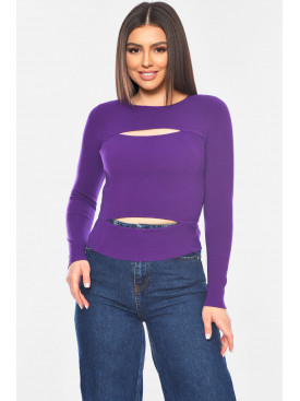 Кофта женская фиолетового цвета 198115C