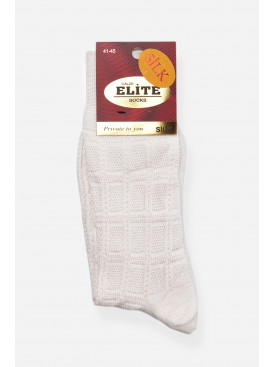 Шкарпетки чоловічі демісезонні білого кольору шовк ае-51 198548C Шкарпетки чоловічі демісезонні білого кольору шовк ае-51 198548C